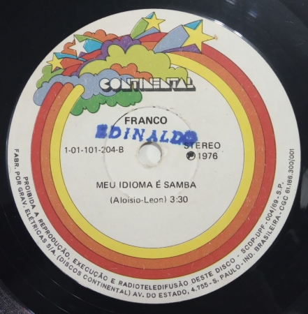 Franco - Rock Enredo / Meu Idioma é Samba (Compacto)