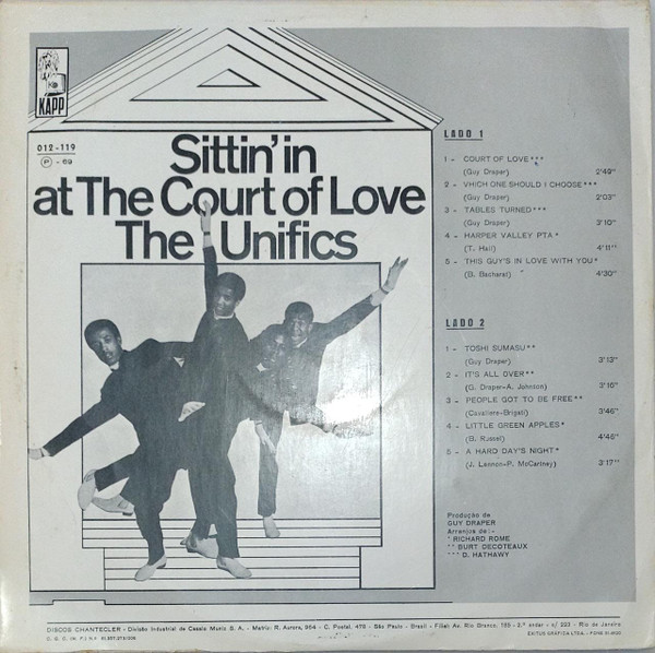 The Unifics ‎– Sittin' In At The Court Of Love (Álbum)