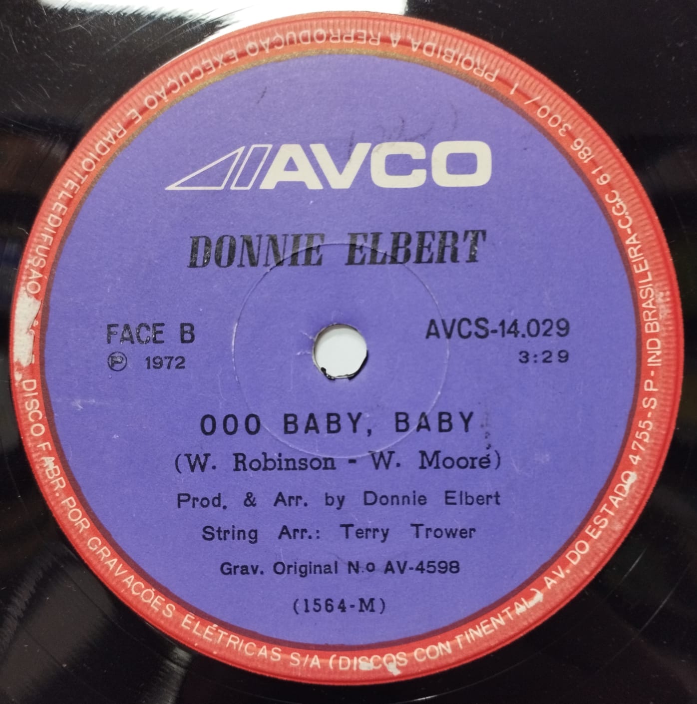Donnie Elbert ‎– Tell Her For Me / Ooo Baby, Baby (Compacto)