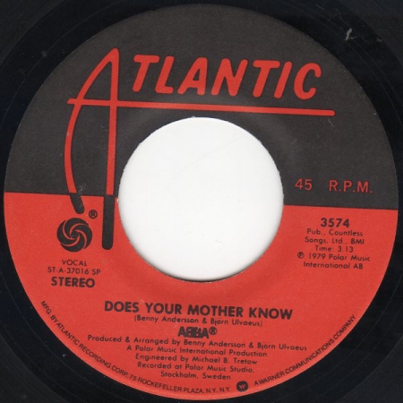 ABBA - Does Your Mother Know / Kisses Of Fire (Compacto)