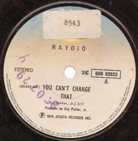 Raydio - You Can't Change That / Rock On (Compacto)