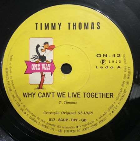 Timmy Thomas - Why Can't We Live Together (Compacto)