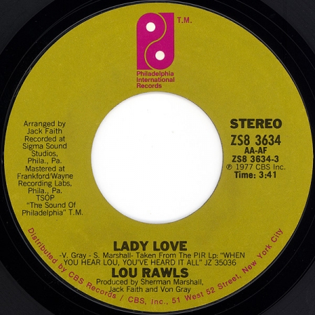 Lou Rawls - Lady Love (Compacto)