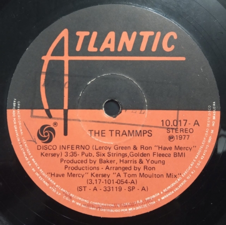 The Trammps - Disco Inferno / You Touch My Hot Line (Compacto)