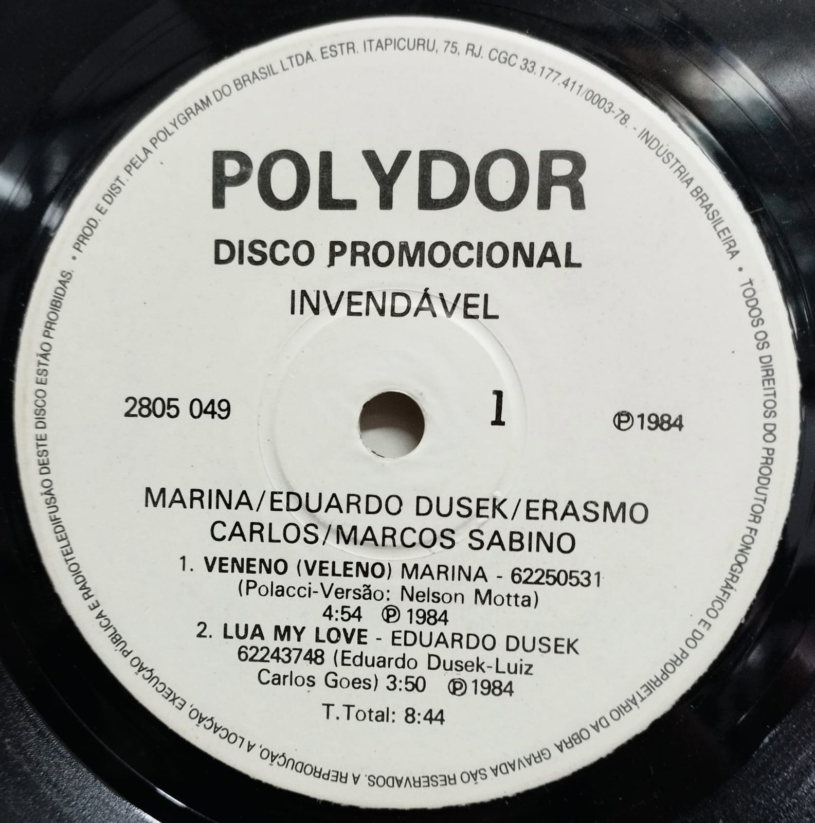 Vários - Promo Polydor 1984 (Compacto)