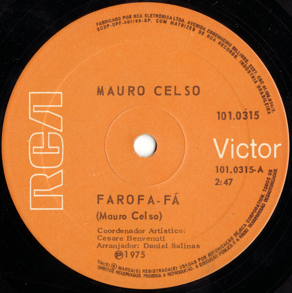 Mauro Celso ‎– Farofa-Fá (Compacto)