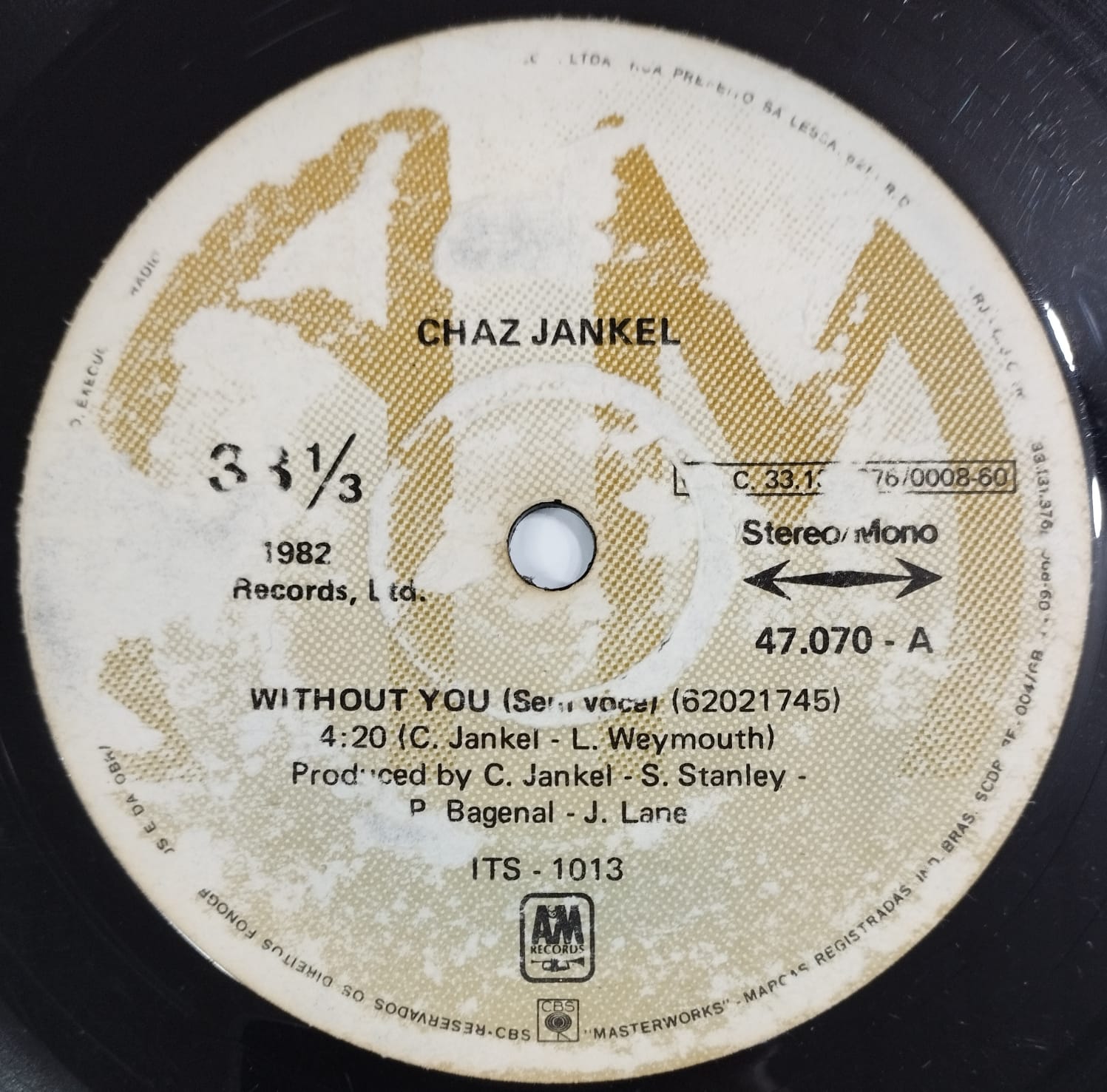Chaz Jankel - Without You (Compacto)