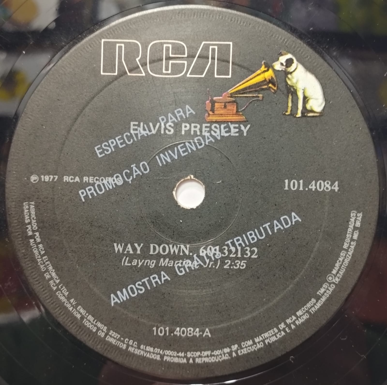 Elvis Presley ‎– Way Down (Compacto)