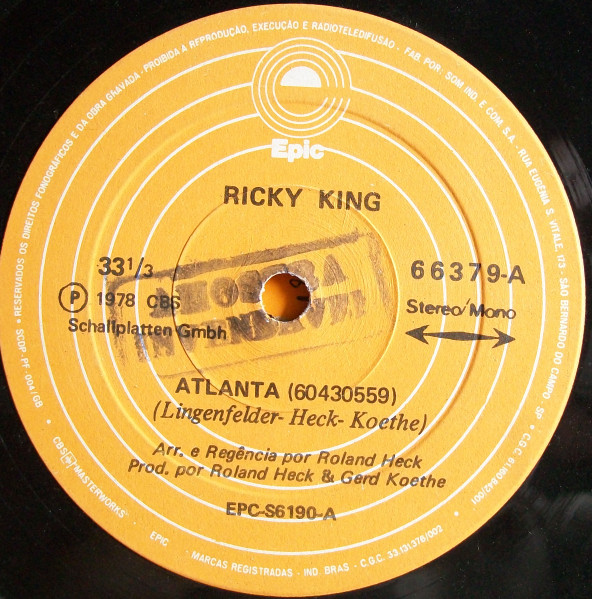 Ricky King ‎– Atlanta / Airways (Compacto)