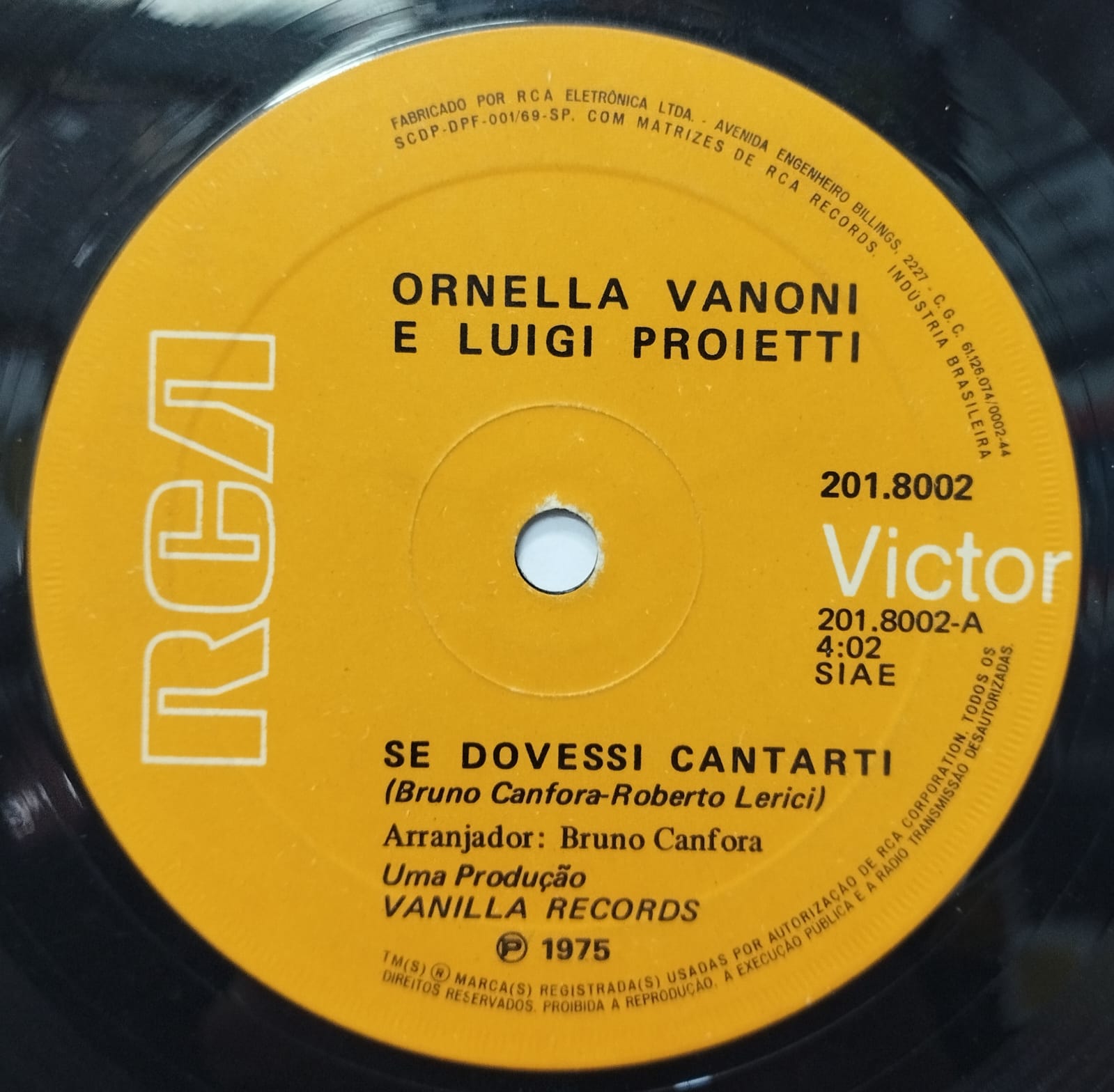 Ornella Vanoni e Luigi Proietti - Se Dovessi Cantarti (Compacto)