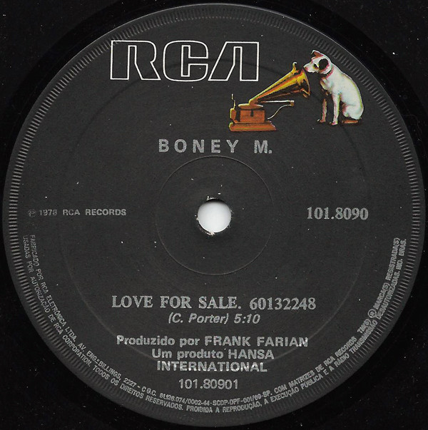 Boney M. - Love For Sale / Belfast (Compacto)