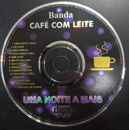 CD - Banda Café Com Leite - Uma Noite A Mais