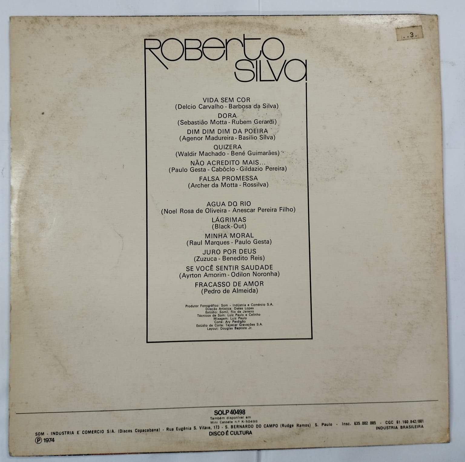 Roberto Silva – Samba de Morro (Álbum)