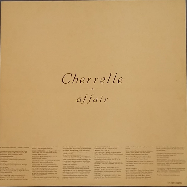 Cherrelle ‎– Affair (Álbum)