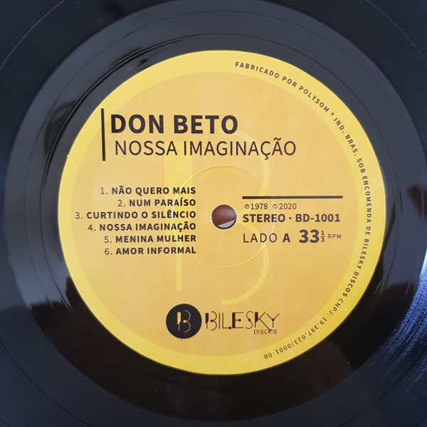 Don Beto ‎– Nossa Imaginação (Álbum, Reedição) 