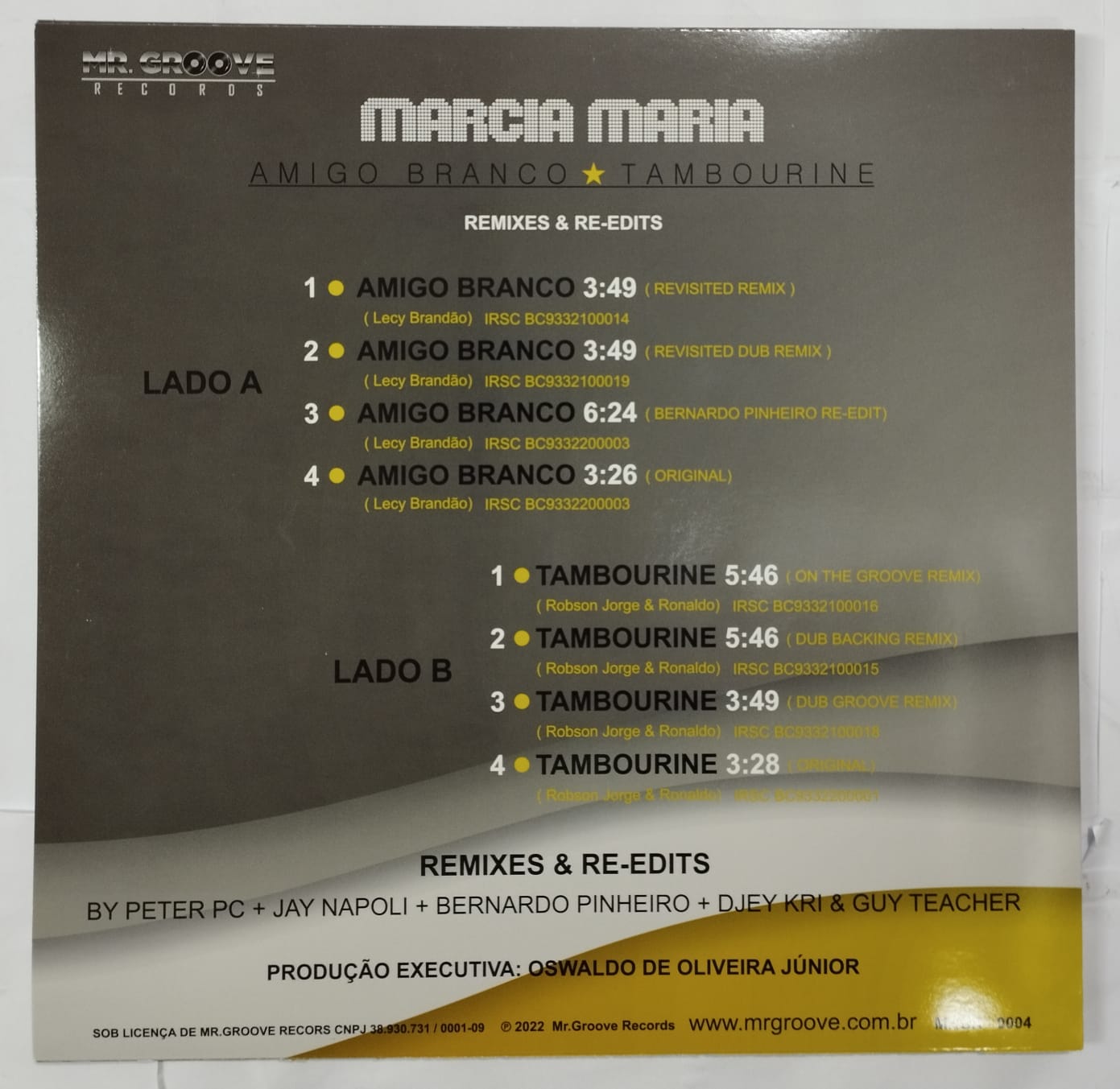 Marcia Maria – Amigo Branco & Tambourine (Remixes & Re-edits) (Single)