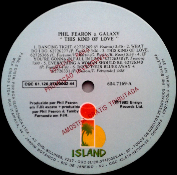 Phil Fearon & Galaxy ‎– This Kind of Love (Álbum)
