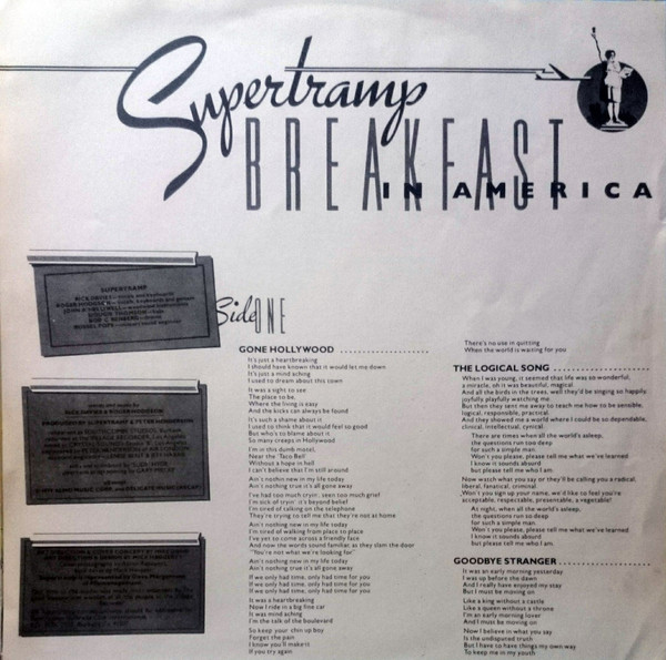 Supertramp ‎– Breakfast In America (Álbum, Reedição, 1987) 