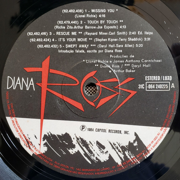 Diana Ross ‎– Swept Away (Álbum)
