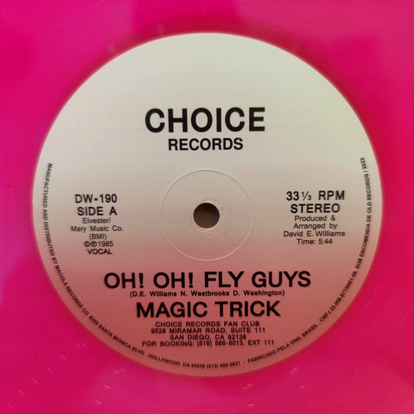 Magic Trick ‎– Oh! Oh! Fly Guys (Single, Reedição, Vinil Pink)