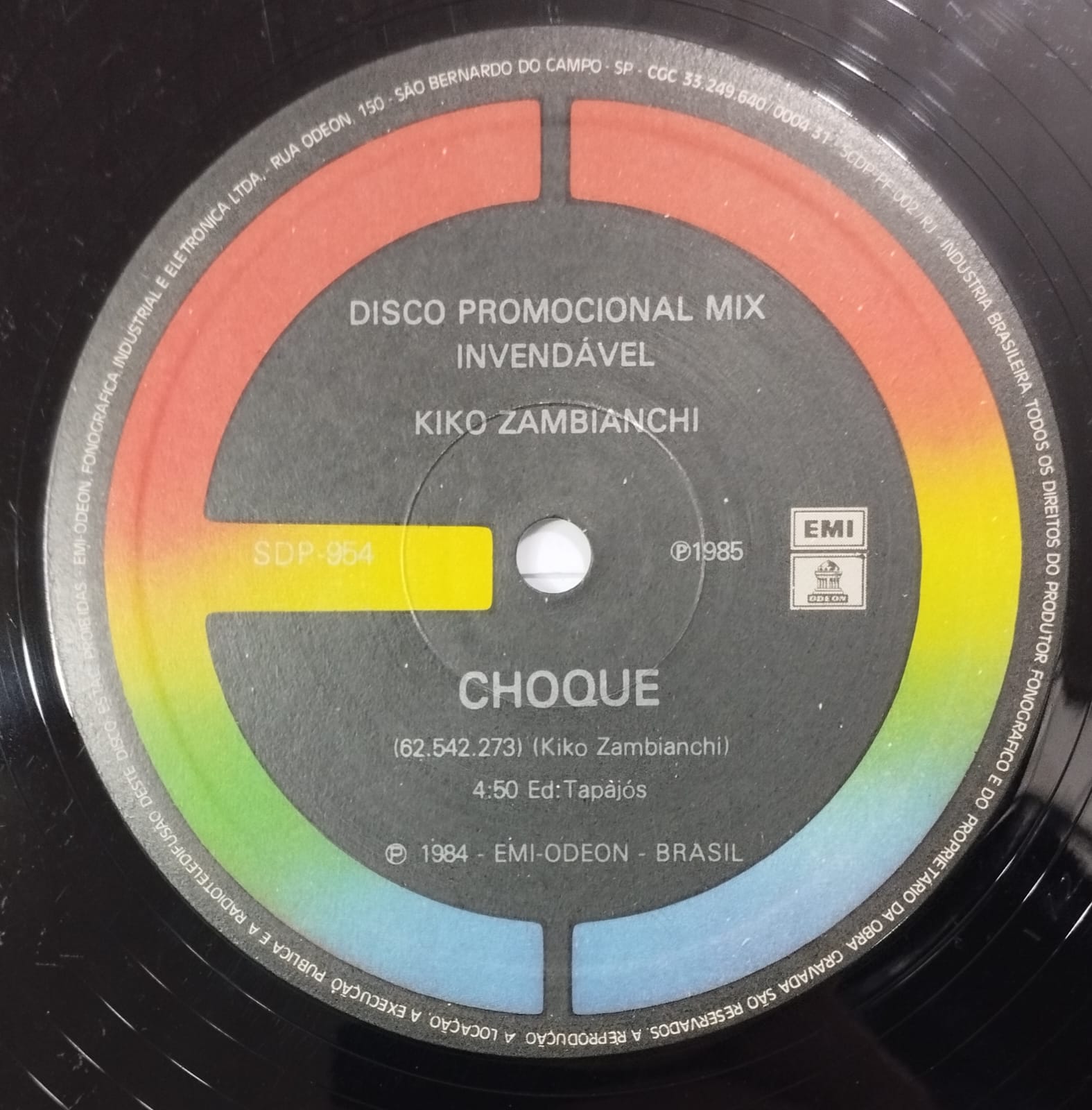 Kiko Zambianchi ‎– Choque (Single, Promo)