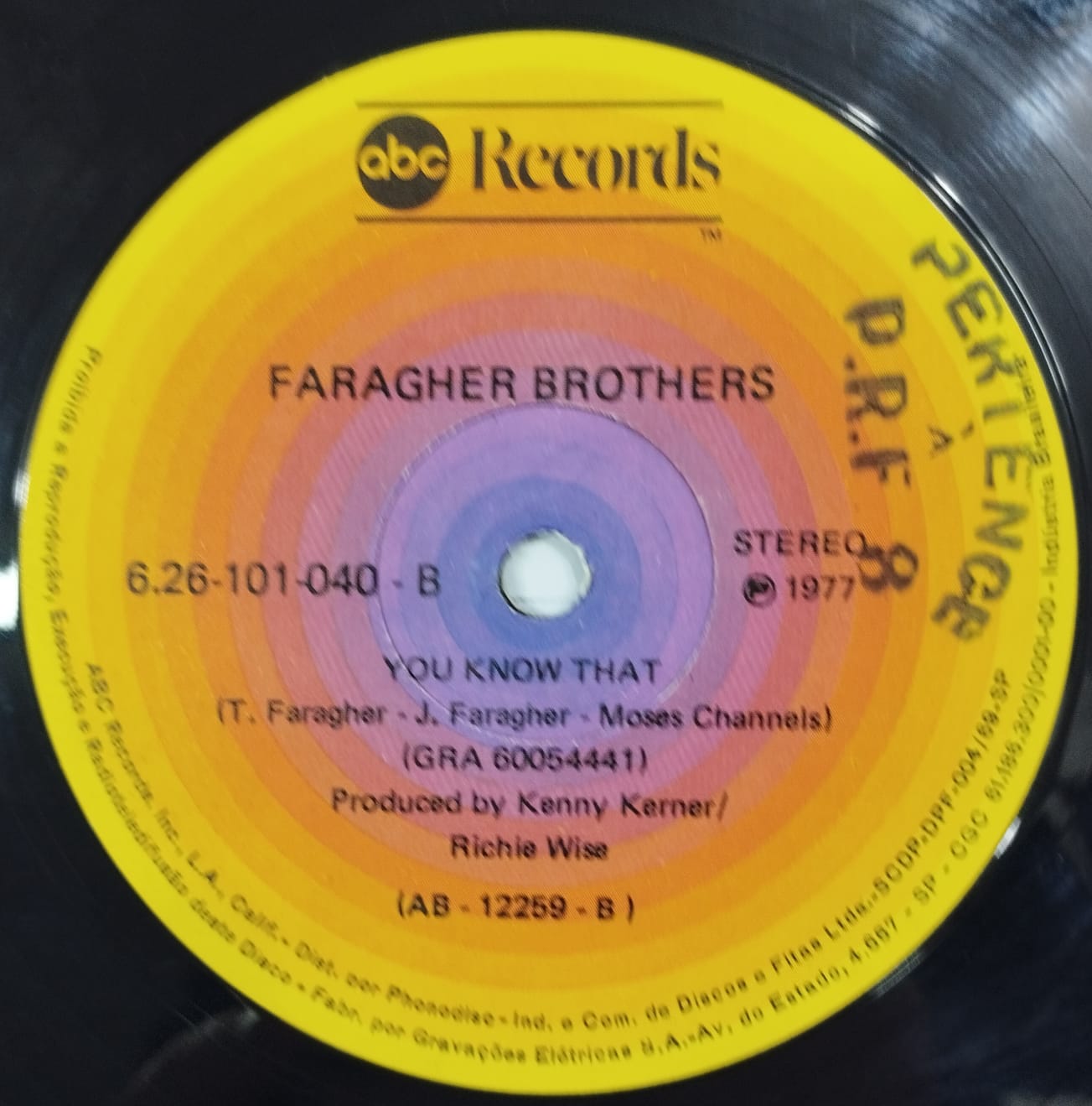 Faragher Brothers ‎– Thanx A Lot / You Know That (Compacto)