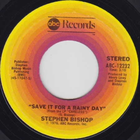 Stephen Bishop - Save It For A Rainy Day (Compacto)