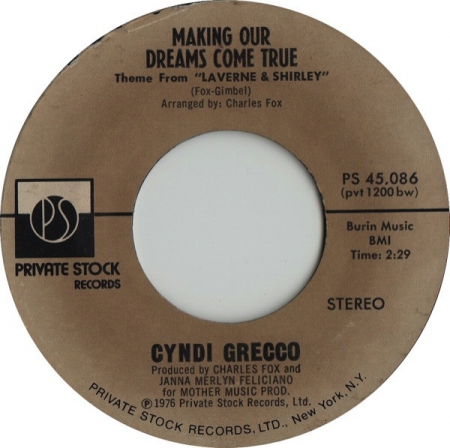 Cyndi Grecco - Making Our Dreams Come True / Watching You (Compacto)