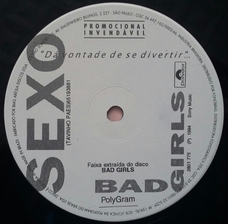 Bad Girls - Sexo (Promo / Capa Genérica)