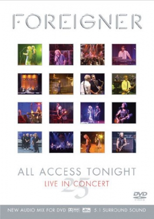 DVD - Foreigner - All Access Tonight (Live In Concert 25)