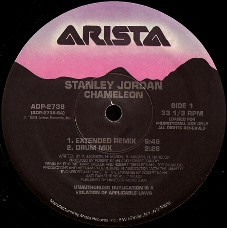 Stanley Jordan - Chameleon (Promo) 