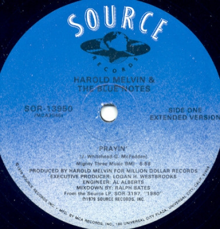 Harold Melvin And The Blue Notes ‎– Prayin' / Your Love Is Taking Me On A Journey (Single)