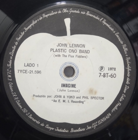 John Lennon / Plastic Ono Band with The Flux Fiddlers – Imagine (Compacto)