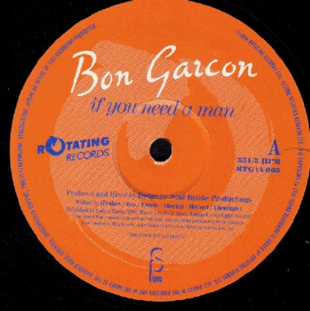 Bon Garcon - If You Need A Man (Single)
