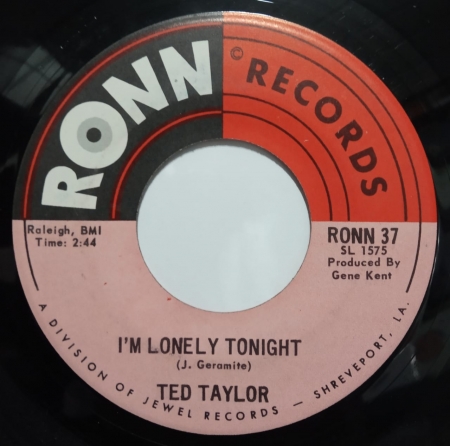 Ted Taylor – I'm Lonely Tonight / If I Thought You Needed Me (Compacto)