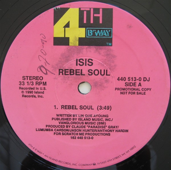 Isis - Rebel Soul / Face The Bass (Single / Promo)