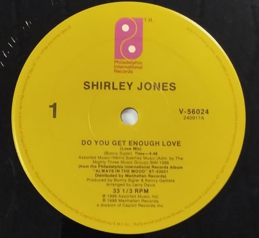 Shirley Jones – Do You Get Enough Love (Single)
