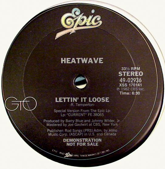 Heatwave – Lettin' It Loose (Single, Promo)