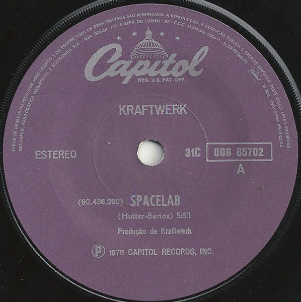 Kraftwerk ‎– Spacelab / The Model (Compacto)