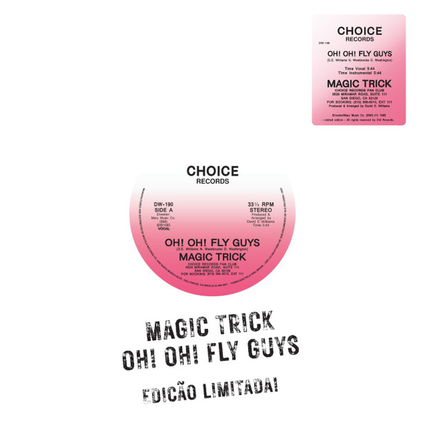 Magic Trick ‎– Oh! Oh! Fly Guys (Single, Reedição, Vinil Pink)