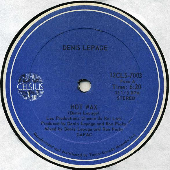 Denis Lepage – Hot Wax / Magnum (Single)