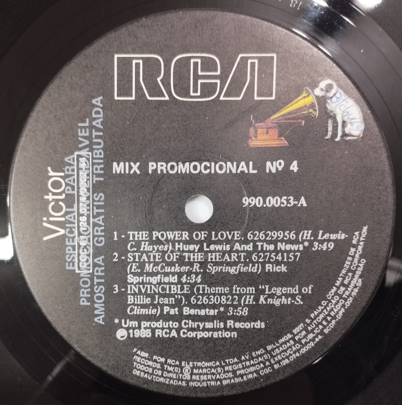 Various ‎– RCA Mix Promocional Nº 4 (1985)