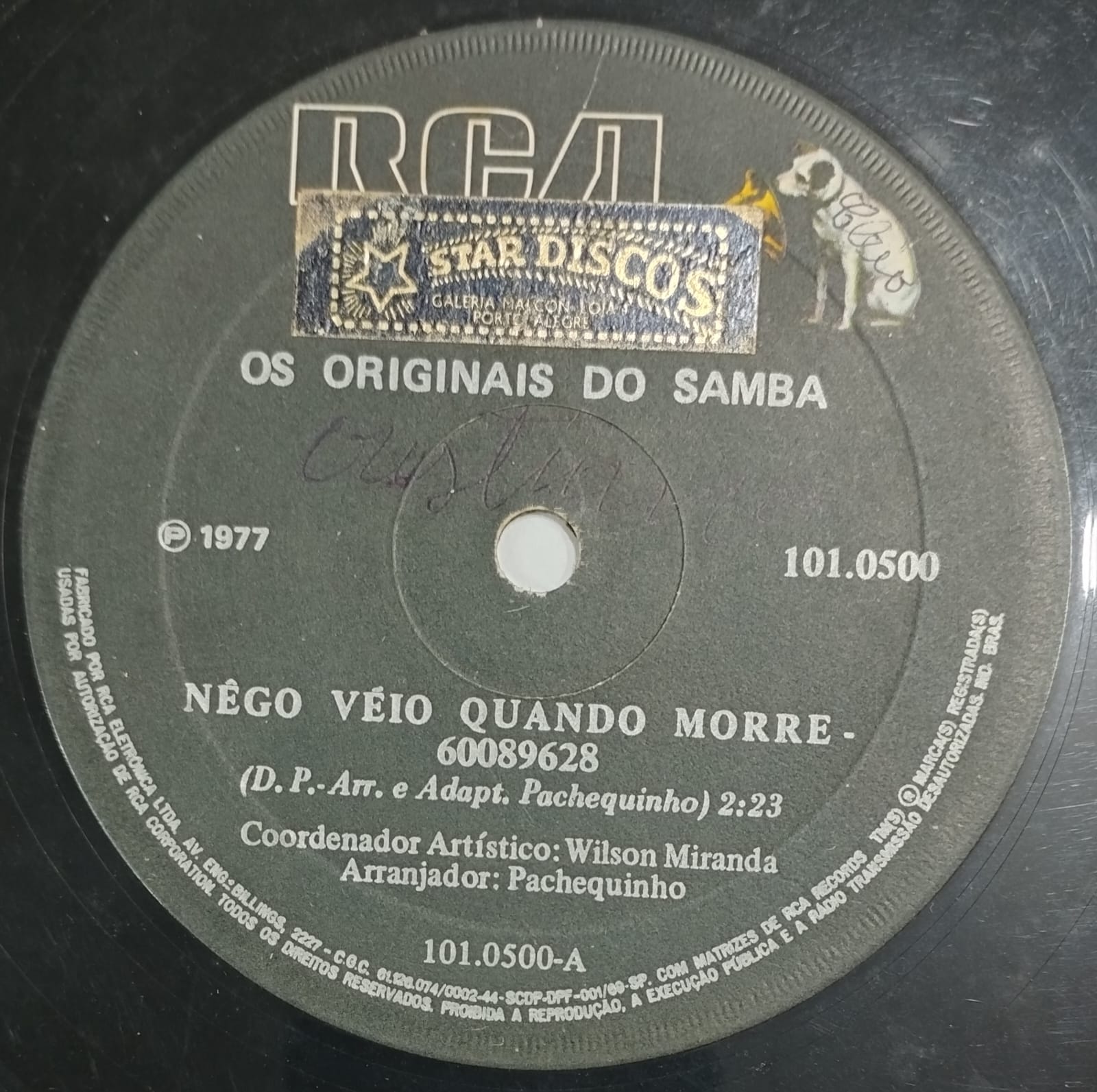Os Originais do Samba - Nêgo Véio Quando Morre / Vou Levando Meu (Compacto)