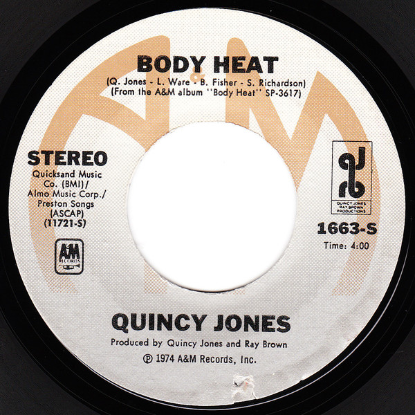 Quincy Jones ‎– Body Heat / One Track Mind (Compacto)