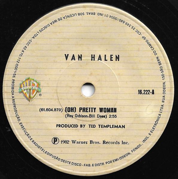 Van Halen ‎– (Oh) Pretty Woman (Compacto)