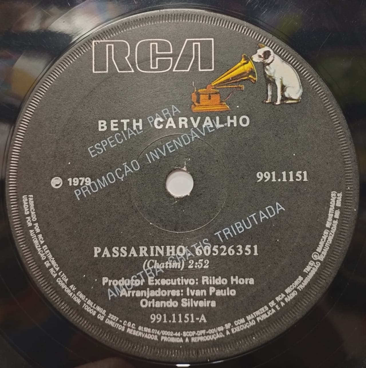 Beth Carvalho ‎– Passarinho / Marcando Bobeira (Compacto)