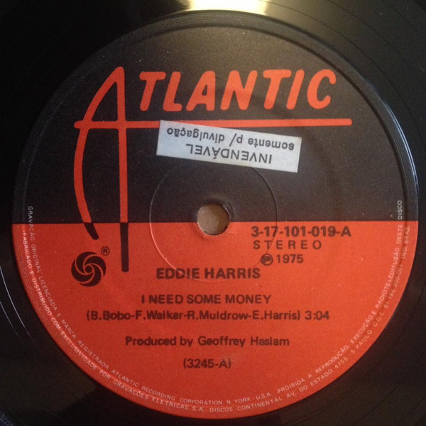 Eddie Harris ‎– I Need Some Money (Compacto)