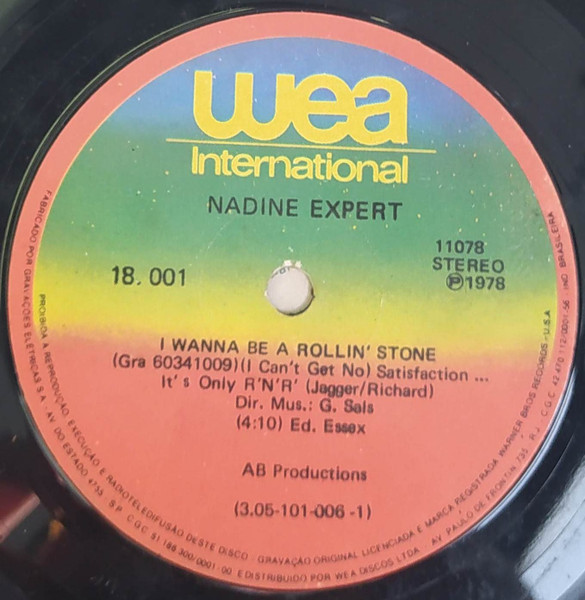 Nadine Expert - I Wanna Be A Rollin' Stone (Compacto)