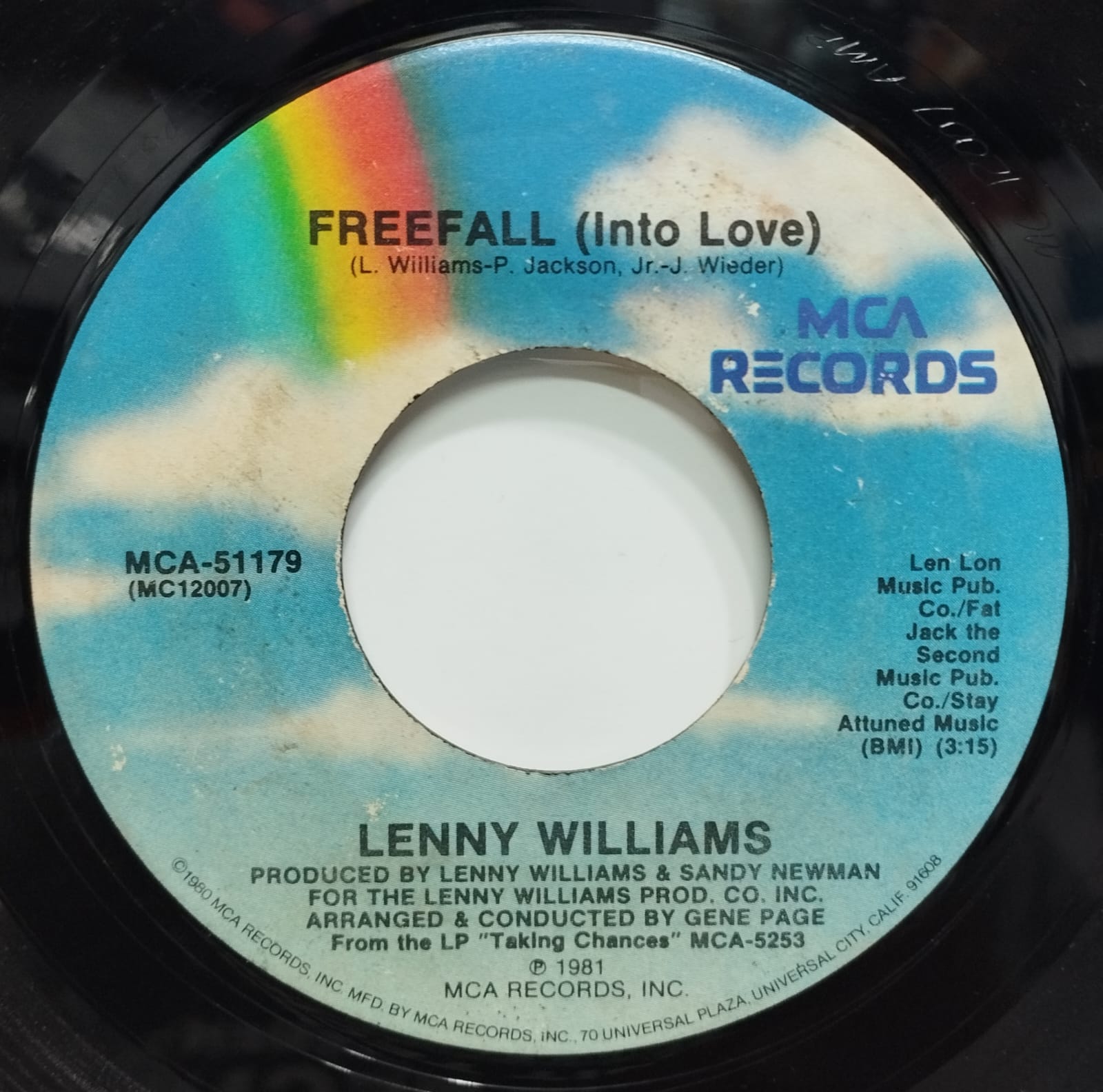 Lenny Williams ‎– Freefall (Into Love) (Compacto)
