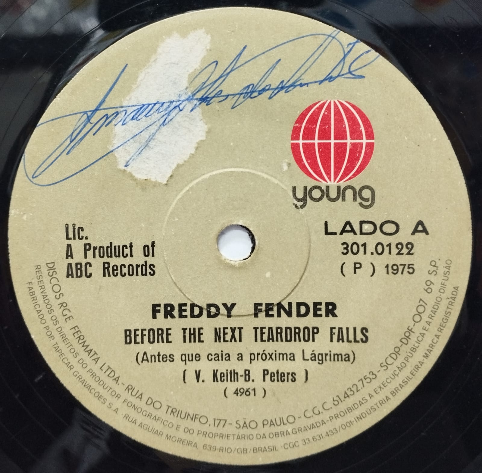 Freddy Fender - Before The Next Teardrop Falls / Waiting For Your Love (Compacto)